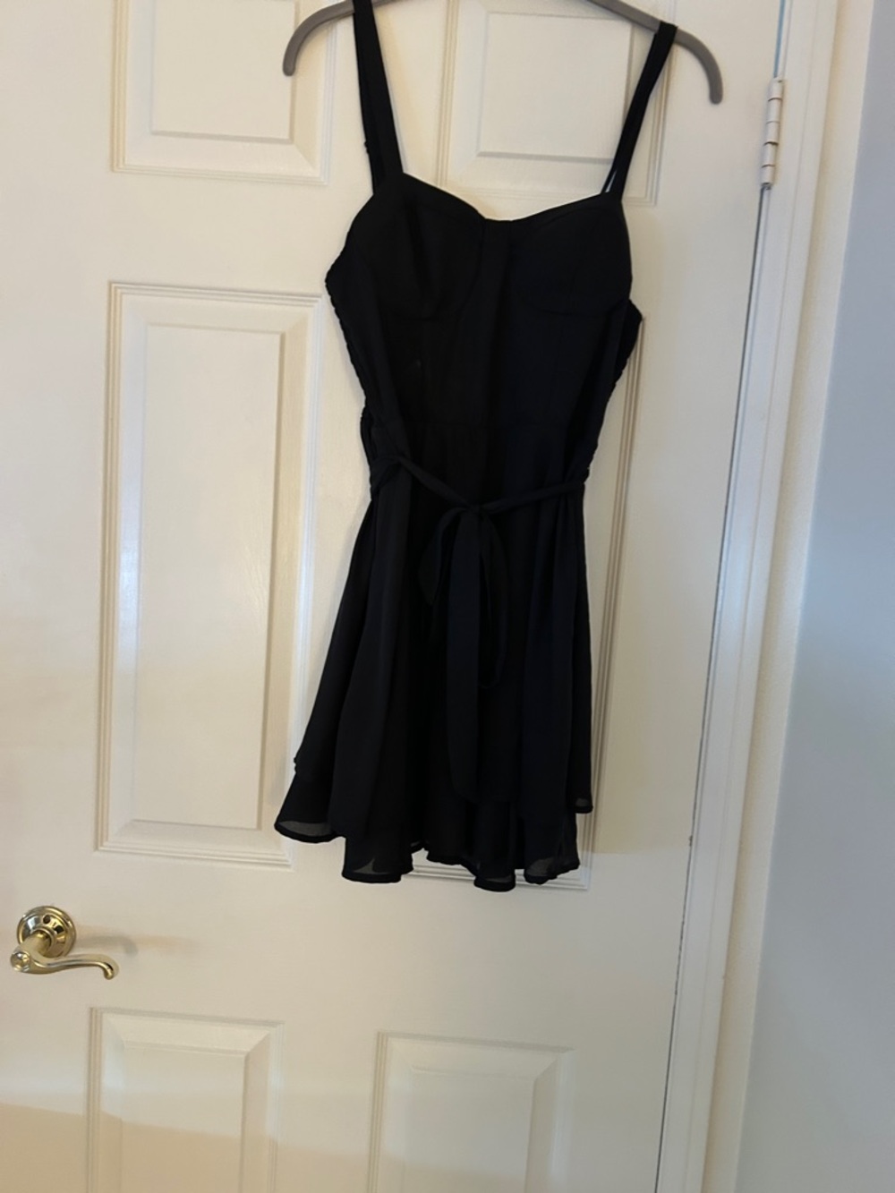 Black mini dress
